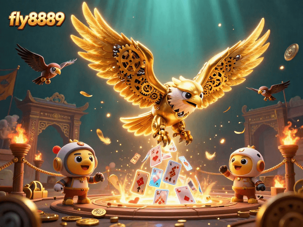 Experience thrilling gameplay at fly8889 with vibrant casino elements and a dynamic scene.
