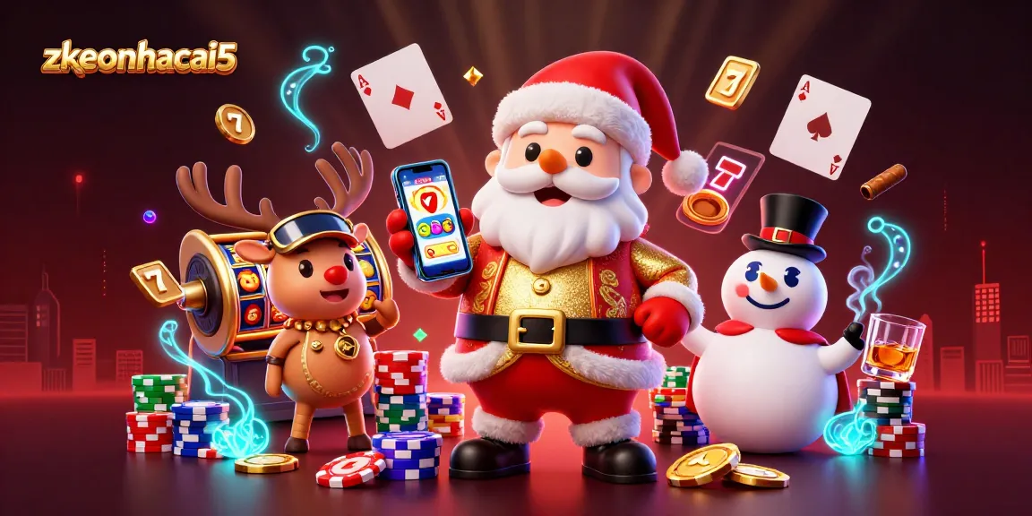 Experience the excitement of zkeonhacai5 with Santa and friends, showcasing incredible slots and festive casino adventures.