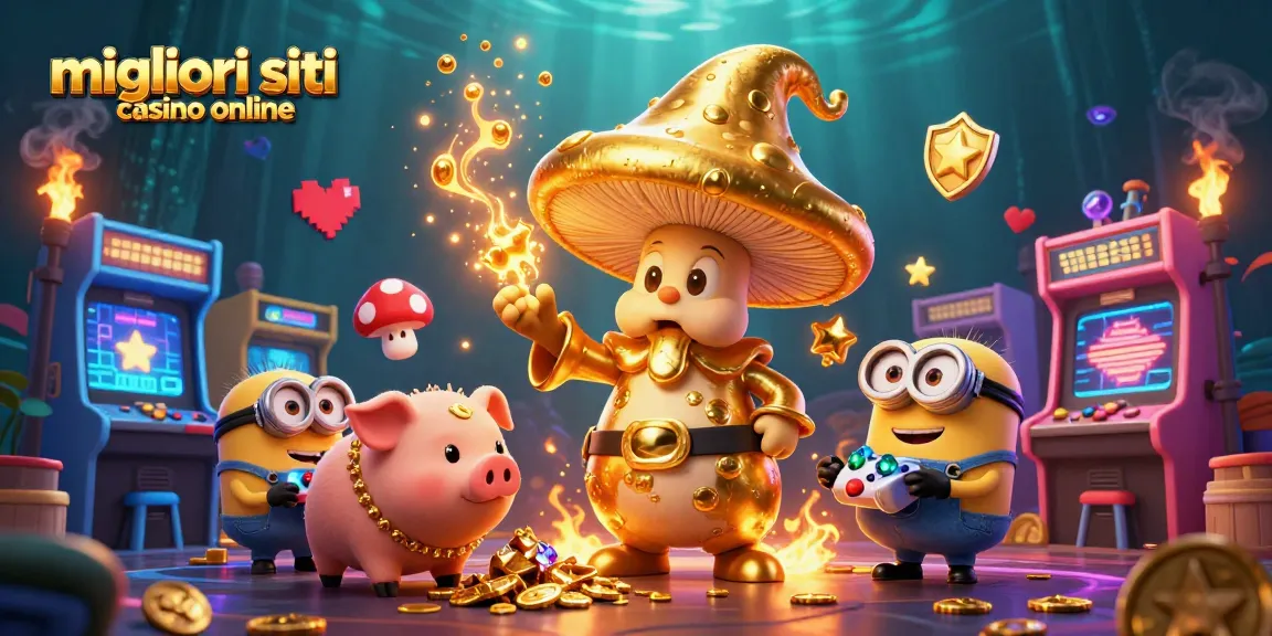 I migliori siti casino online offrono esperienze uniche con personaggi magici in un'illustrazione vivace.