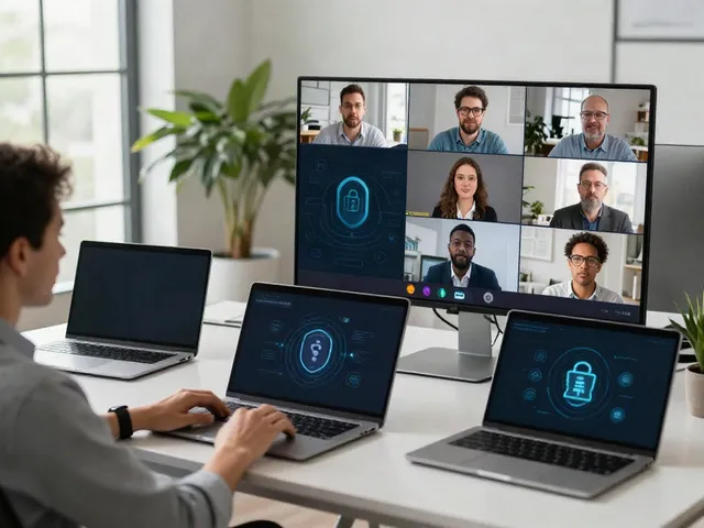 Deepfake protected Online Video Calls, Meetings and Conferencing with diverse participants in a secure virtual meeting environment.