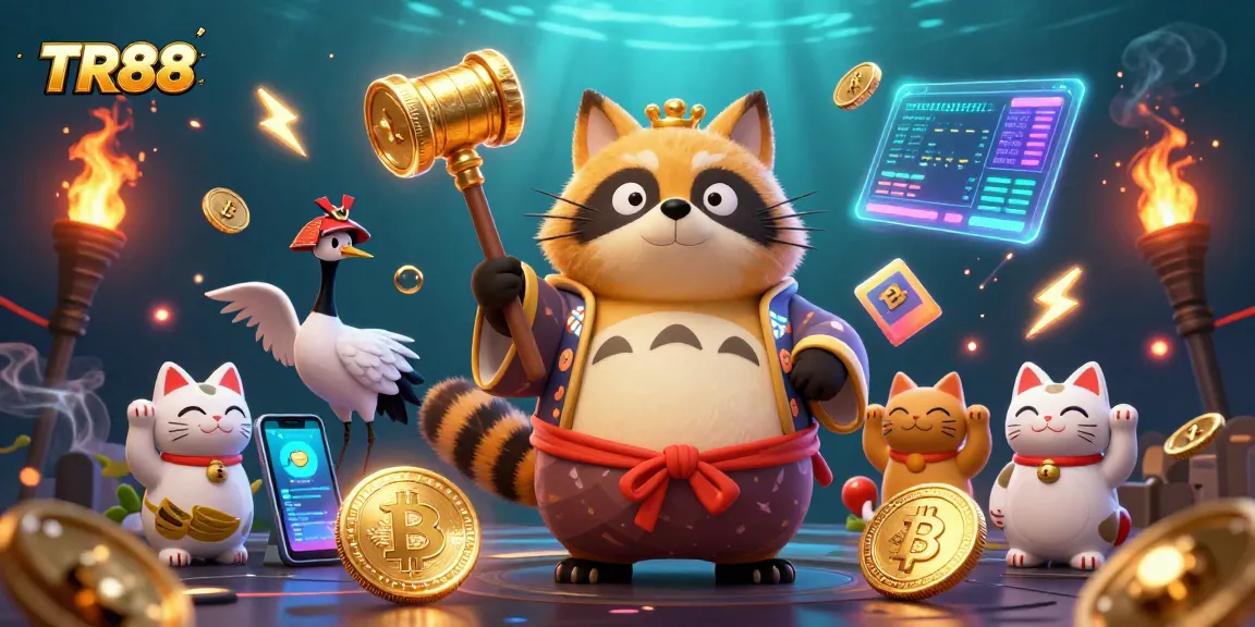 Join the excitement at TR88, where fortune awaits with vibrant gaming elements and lucky symbols.