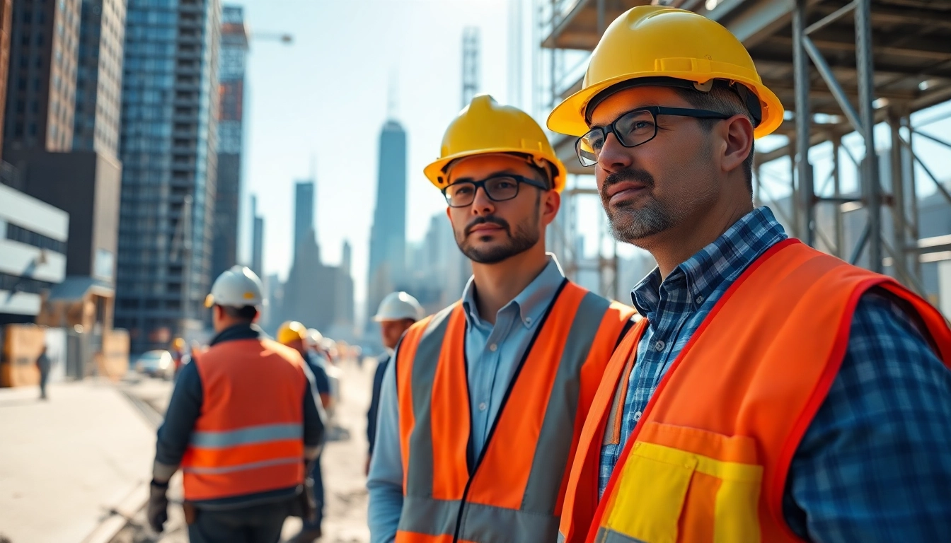 New York Construction Manager actively overseeing a construction project in NYC.