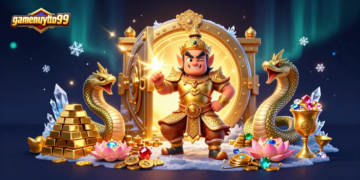Experience the magic of gamenohuuytin99 with vibrant treasure and guardians in action.