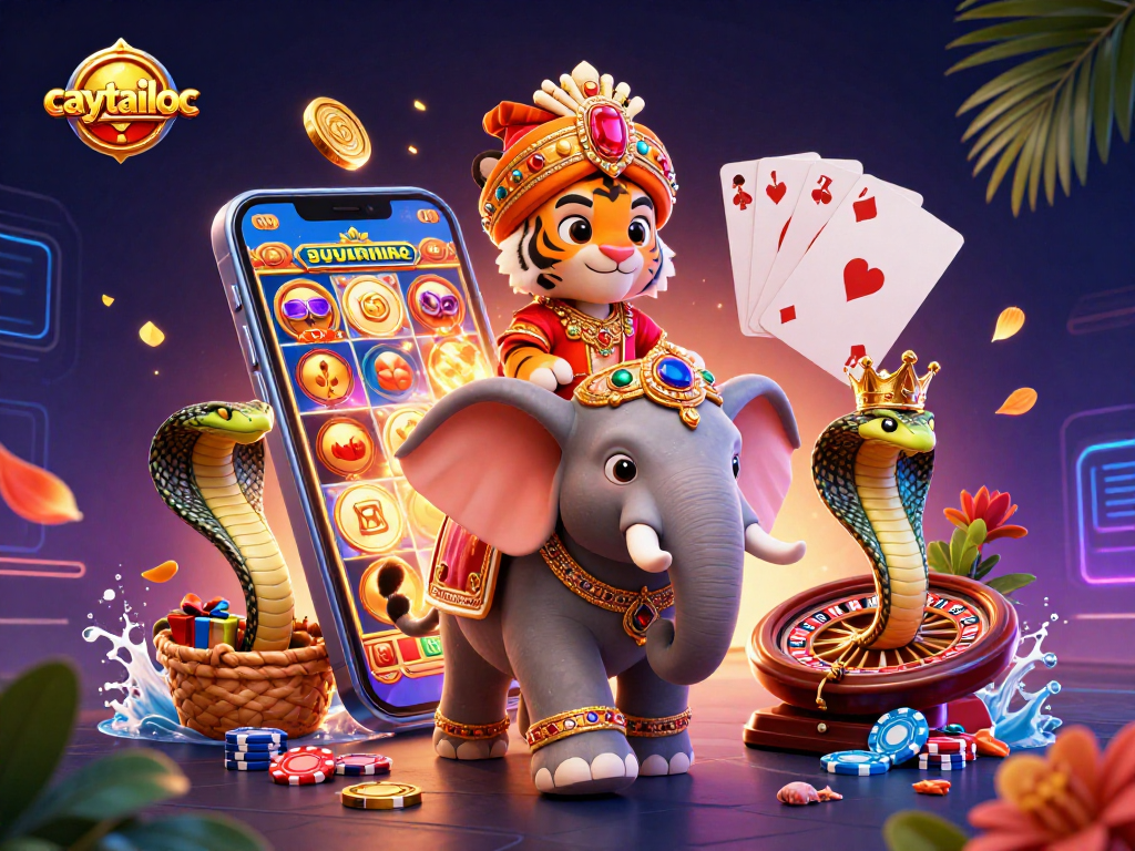 Experience thrilling gameplay with caytailoc's vibrant slots and engaging characters in an exciting casino world.