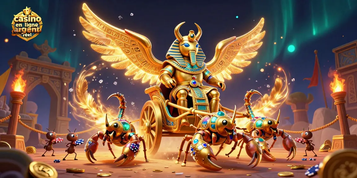Jouer à casino en ligne argent réel avec un scarabée doré majestueux et scorpions précieux.