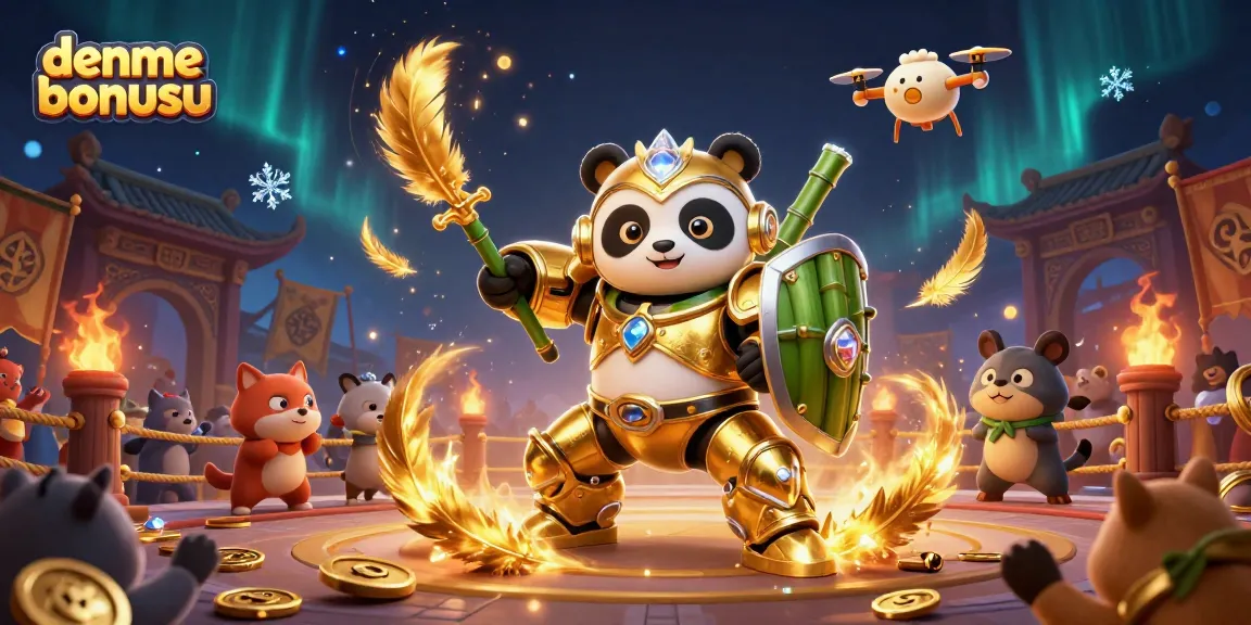 Engage with deneme bonusu opportunities in a vibrant casino world featuring colorful characters and energetic gameplay.