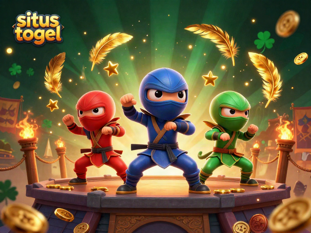 Mengalahkan peluang di situs togel dengan ninja chameleon beraksi di arena bertema perang.