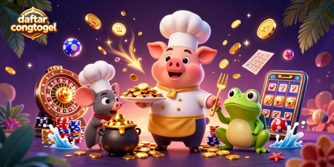 Engage in exciting lottery adventures with daftarcongtogel, featuring vibrant characters and golden rewards.