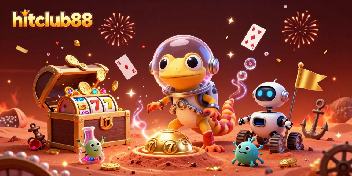 Win big with hitclub88 at the exciting golden casino on Mars in a vibrant alien world