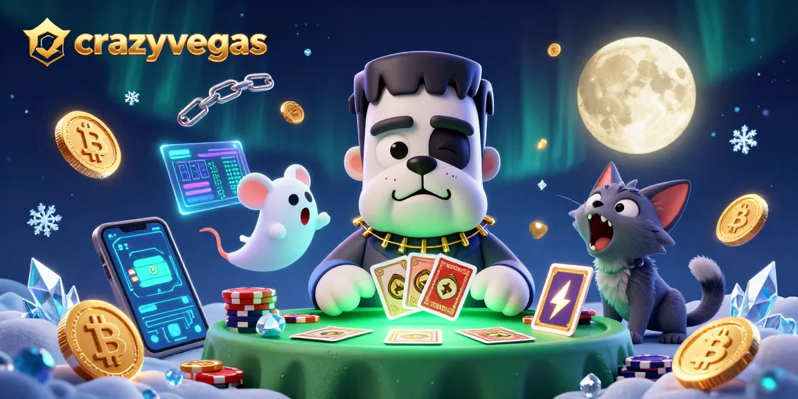 Experience the thrill of crazyvegas online gaming with vibrant characters and crypto elements in a rich casino scene.