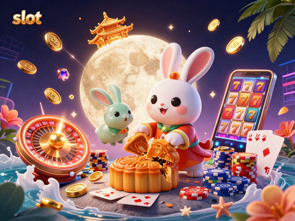 Experience the thrill of slots with a vibrant 3D illustration showcasing lucky 7s and casino elements.
