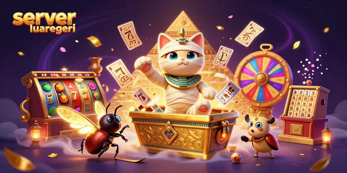 Spin to win with slot reels and vibrant games at server luar negeri's lively pyramid casino.