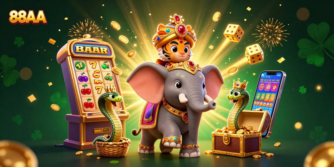 Experience the thrilling jackpot action at 88AA with vibrant casino elements and striking characters.