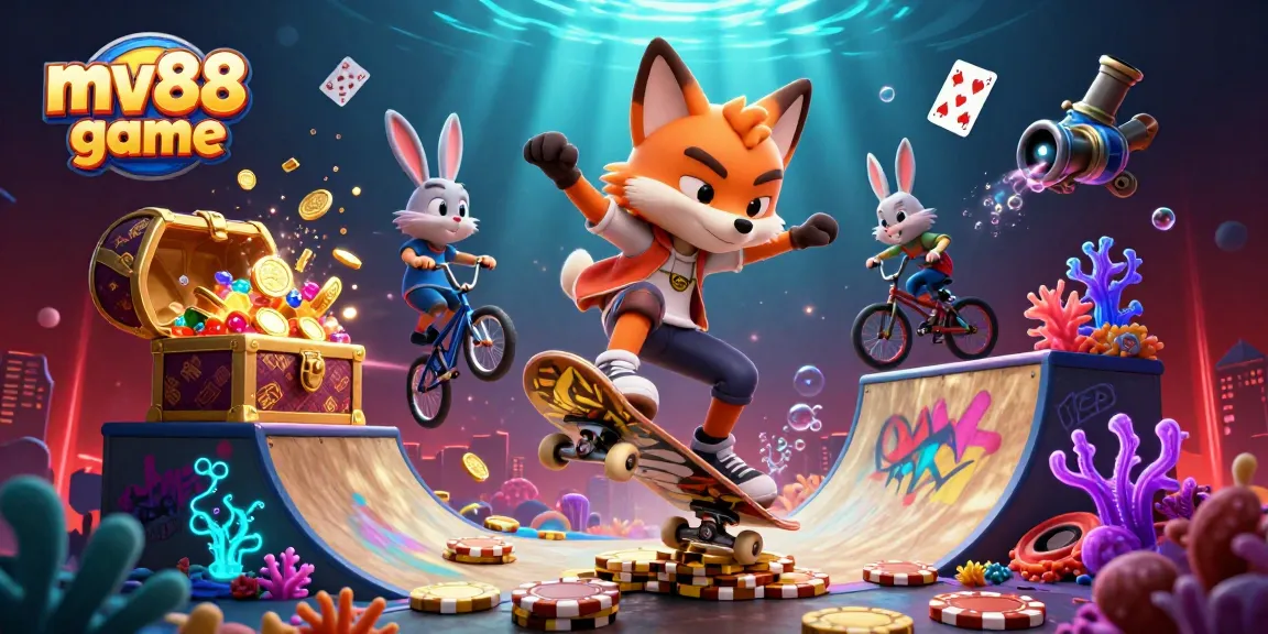 Experience the thrill of mv88 game with a vibrant gaming scene featuring exciting characters and dynamic visuals.