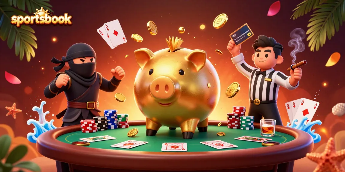 Experience vibrant sportsbook action with unique characters and casino elements in a dynamic 3D scene.
