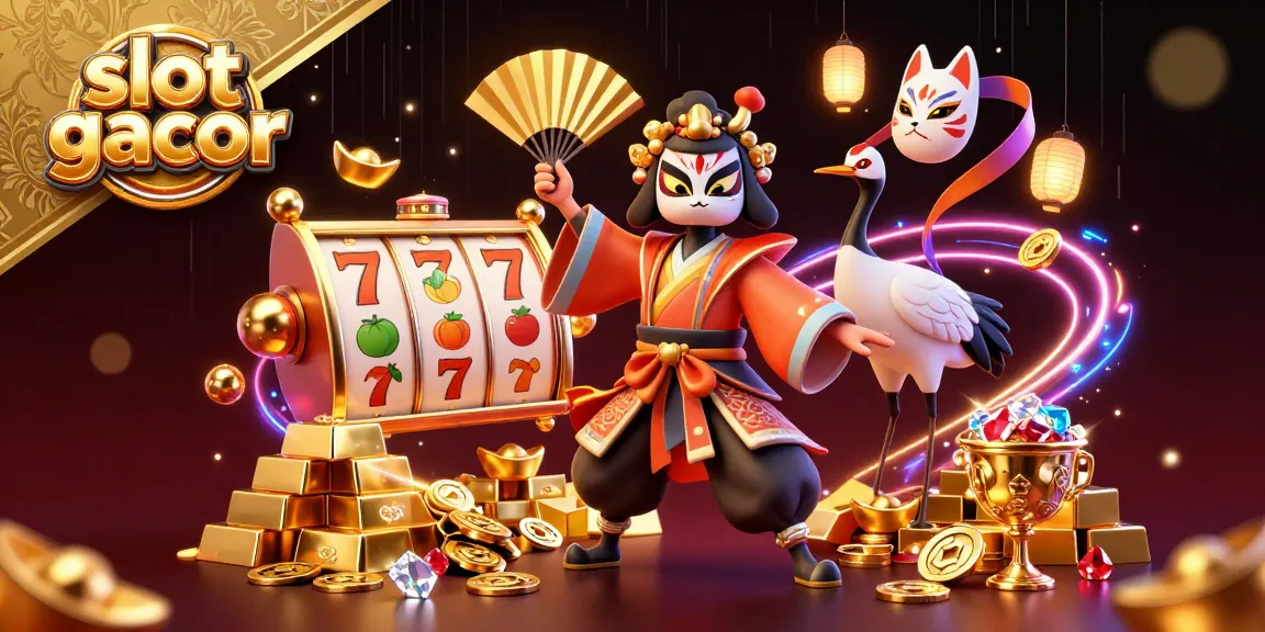 Experience thrilling moments while playing slot gacor with stunning visuals featuring vibrant characters and sparkly treasures.