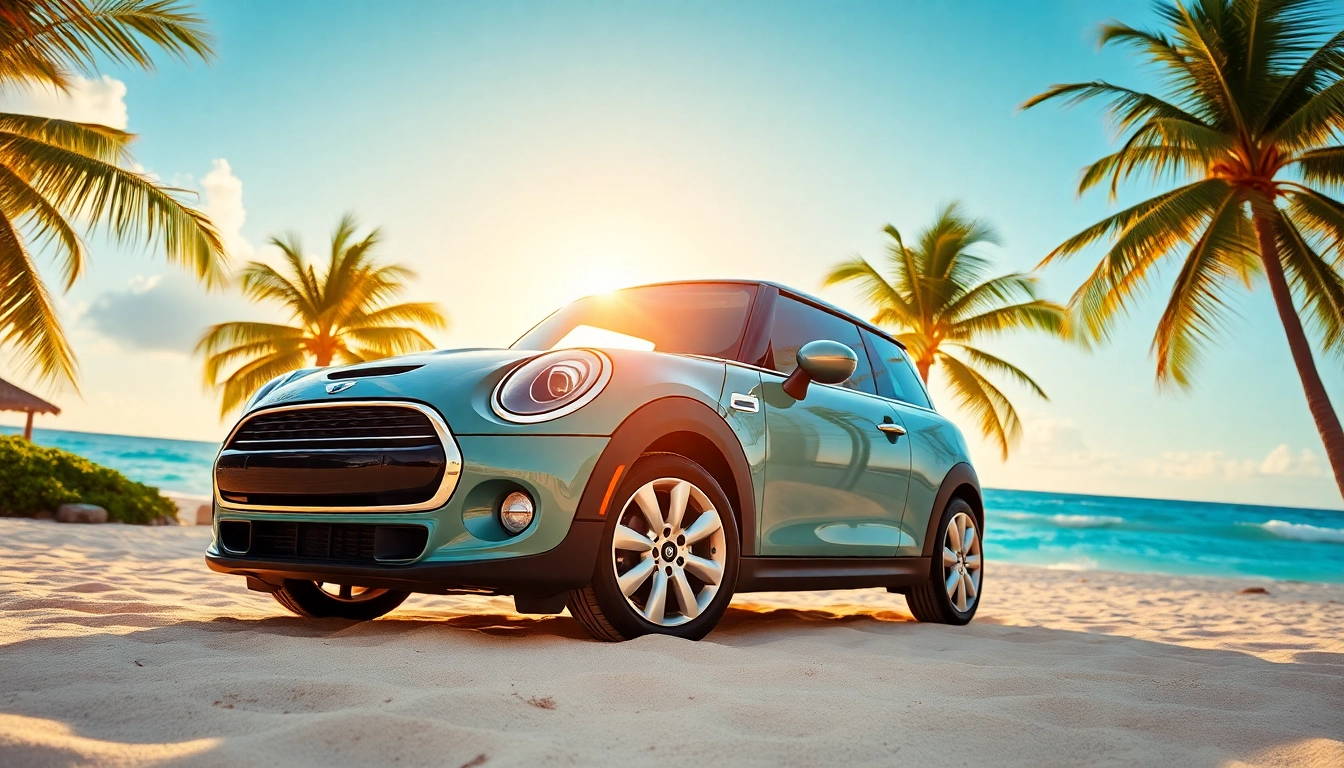 Rent a Mini Cooper for an exhilarating experience in St. Barts' picturesque settings.
