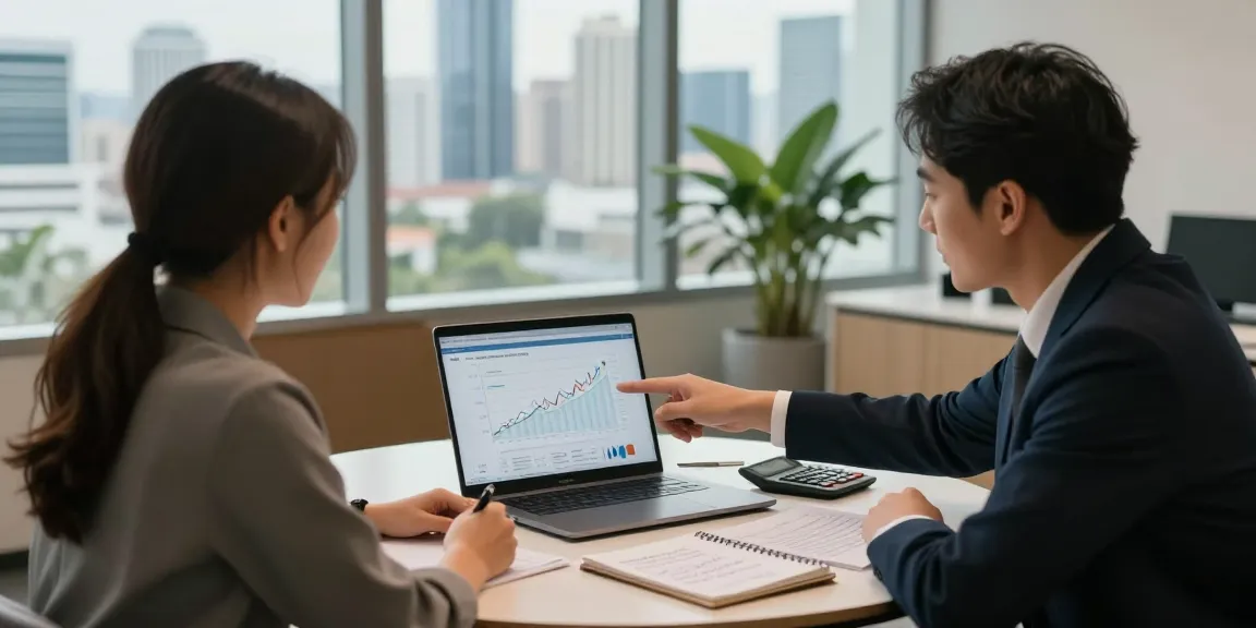 Financial advisor consulting with clients about investment strategies in Gold Coast Queensland Australia
