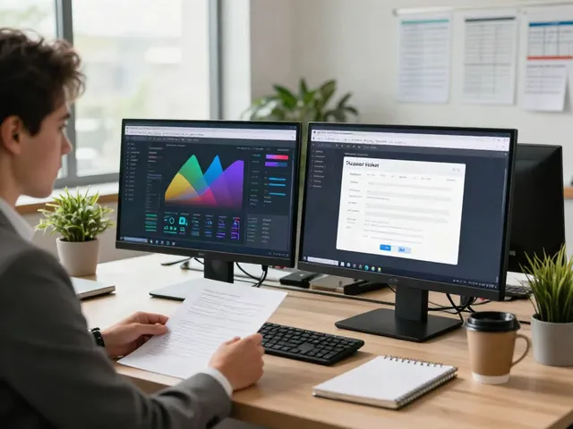 Tax Software for tax pros used by a professional in a modern office setup.