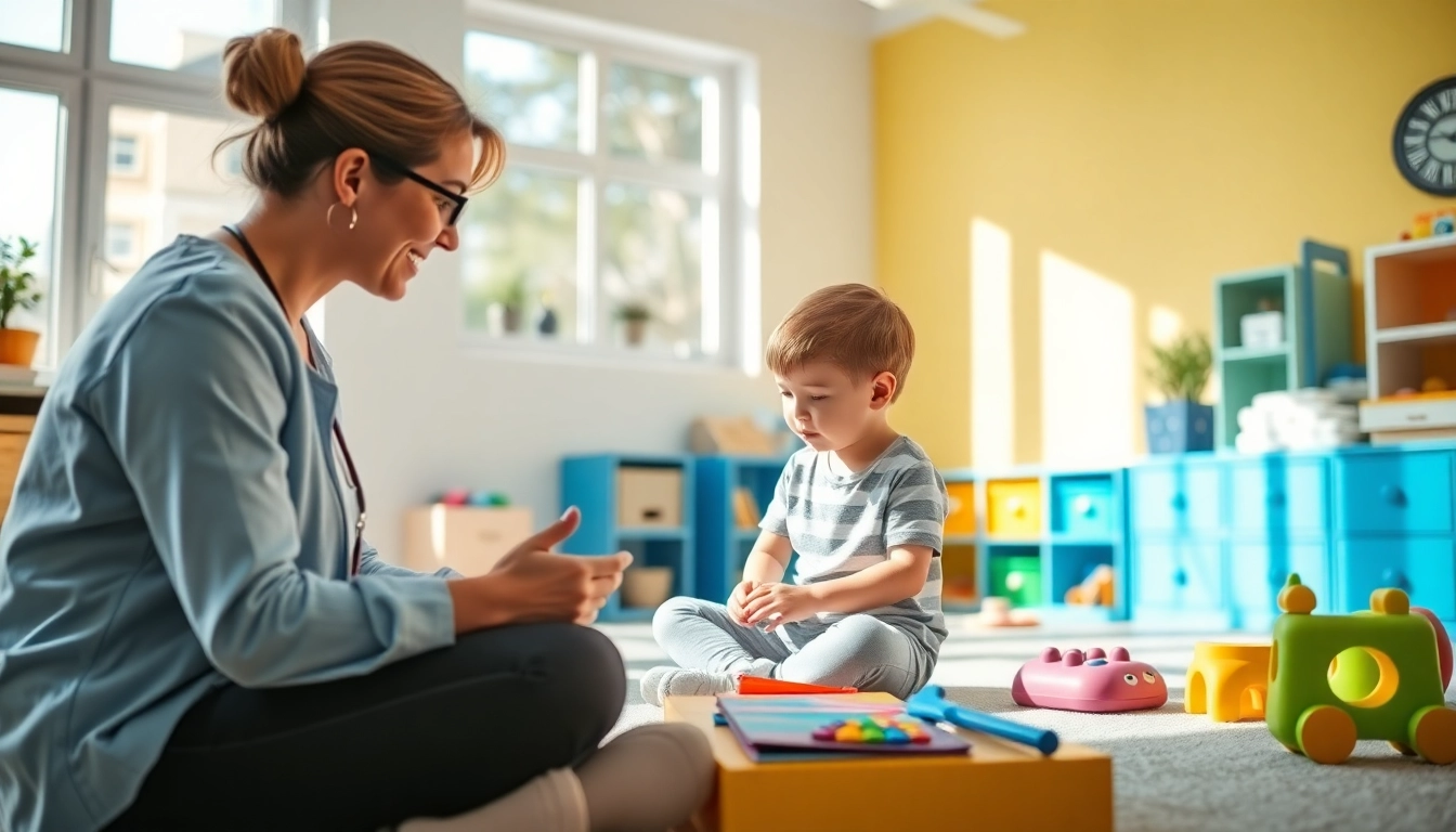 Engaging children in ABA therapy in Livonia in a bright, supportive therapy room.