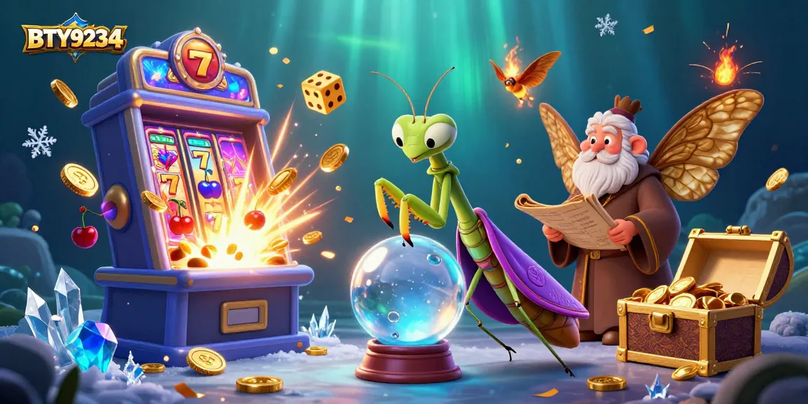 Experience the thrilling BTY9234 casino adventure with vibrant 3D characters and dazzling slot game elements.