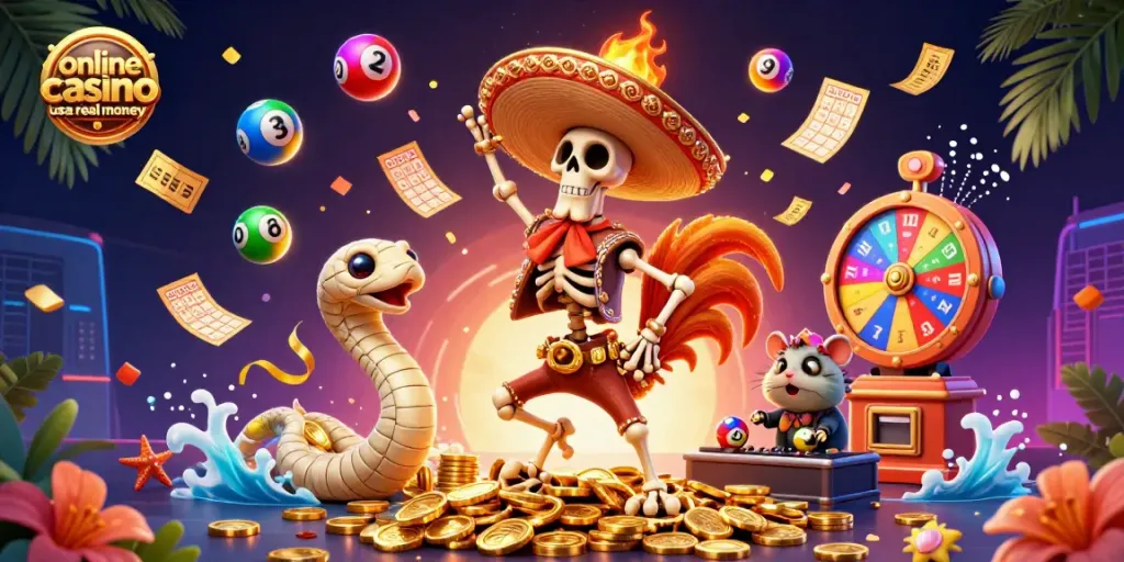 Play vibrant games at online casino USA real money with colorful elements and dynamic characters.