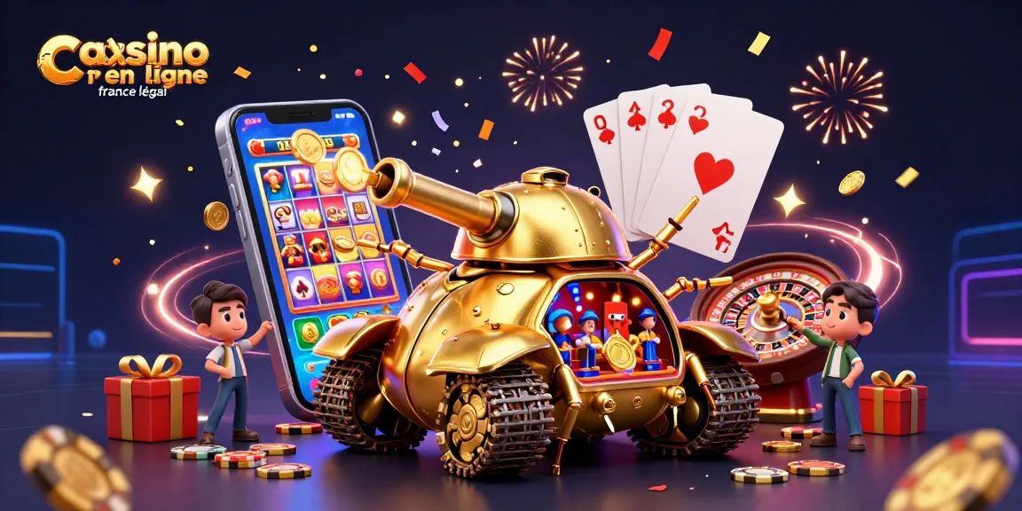 Vivez l'expérience du casino en ligne en France légal avec ce visuel captivant de jeux de casino et de jackpot.