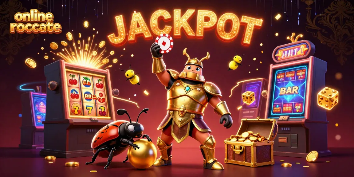 Experience the thrill of online roulette with this vibrant 3D illustration showcasing a hercules beetle celebrating a jackpot.