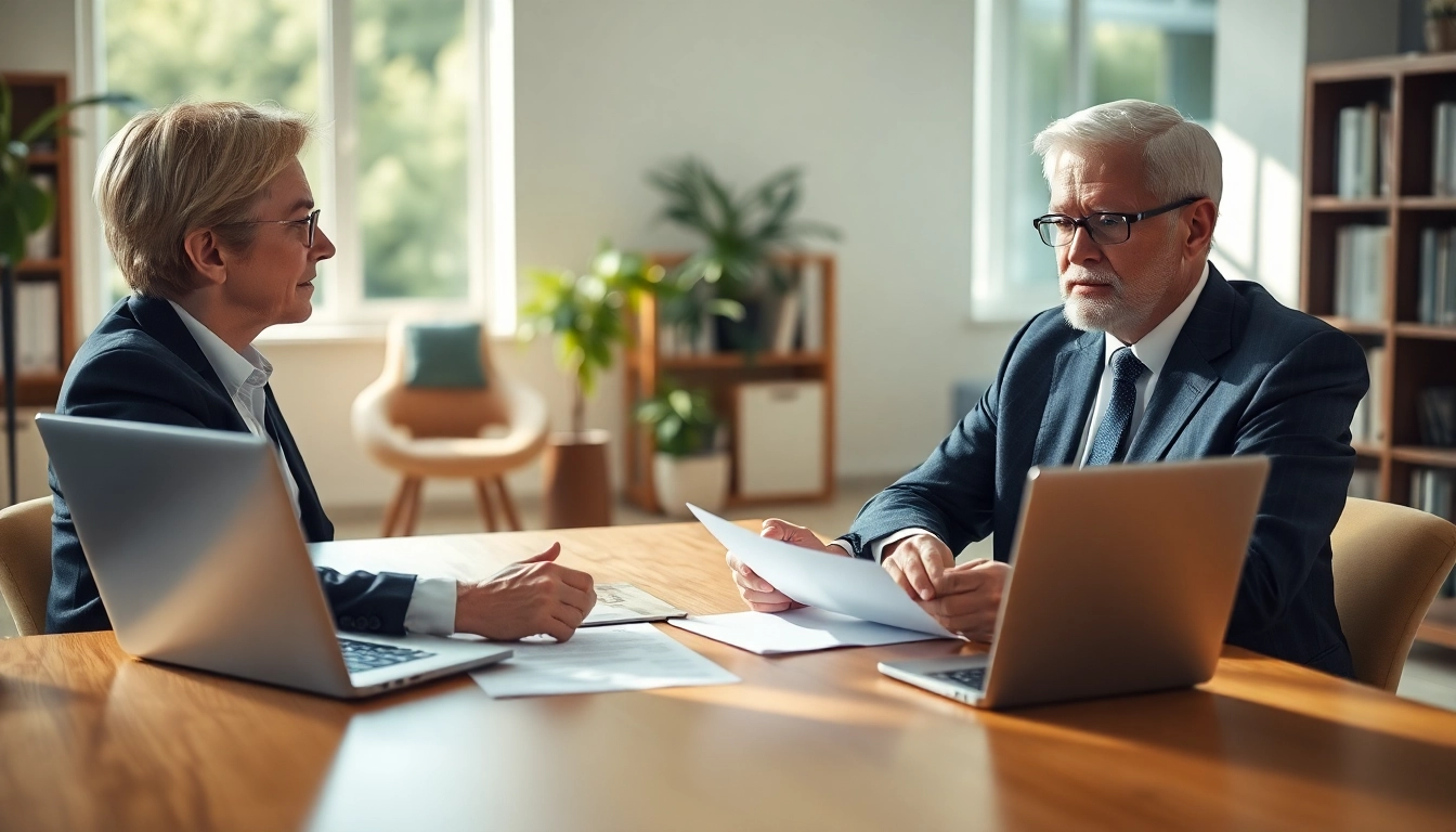 Enduring Guardian legal consultation showcasing a lawyer and client discussing guardianship.