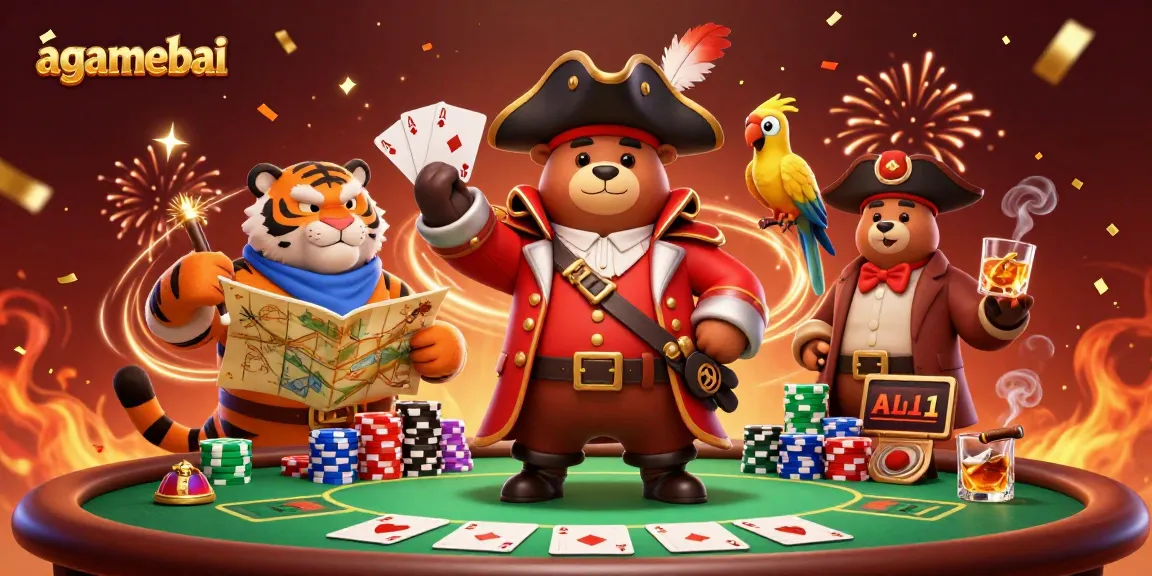 Engage in thrilling poker action with agamebai's colorful characters and dynamic gameplay.