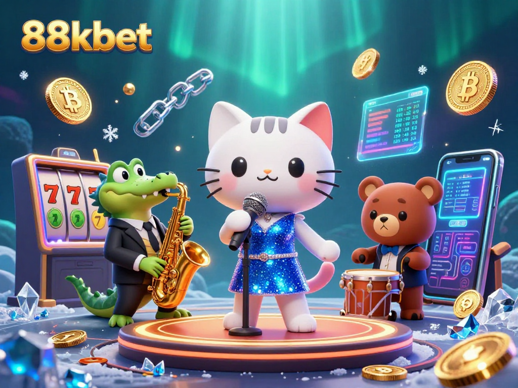 Experience thrilling gameplay at 88kbet with exciting slot reels and vibrant gaming characters.