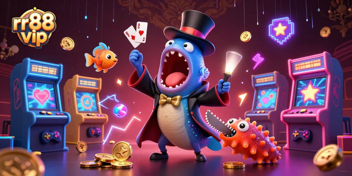 Experience the magic of rr88 vip with vibrant characters and immersive casino elements in a captivating underwater scene.