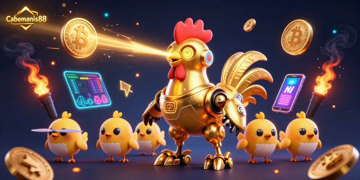 Experience Cabemanis88 with a colorful array of vibrant gaming elements and crypto treasures.