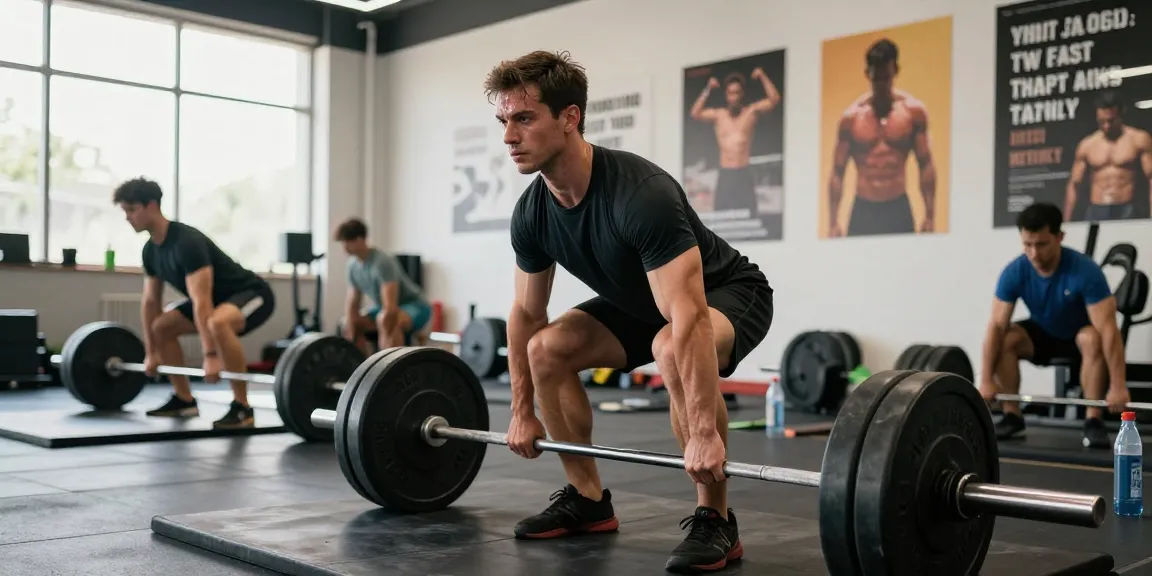 Selliza Steroids used by a dedicated athlete lifting weights in a vibrant gym.