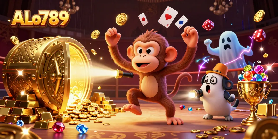 Join the excitement at ALo789's immersive cockfighting experience with golden treasures and captivating gameplay.