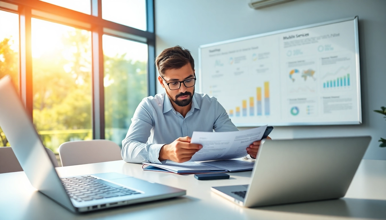 Evaluate which business mobile provider is best UK in a modern office setting with mobile plans and strategy.