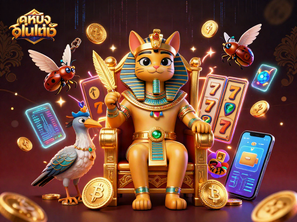 เล่นเกม ดูหนังออนไลน์ ผ่านคาสิโนออนไลน์ที่น่าตื่นเต้น พร้อมสัญลักษณ์การ์ตูนแนวอียิปต์