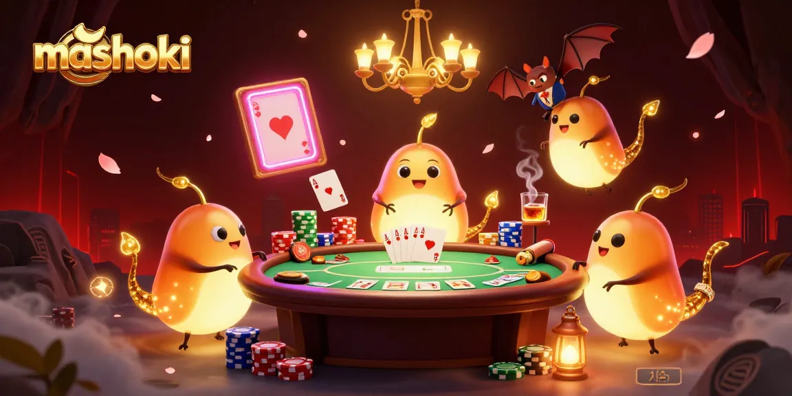 Experience mashoki casino thrills with glowworms lighting up a vibrant poker adventure.