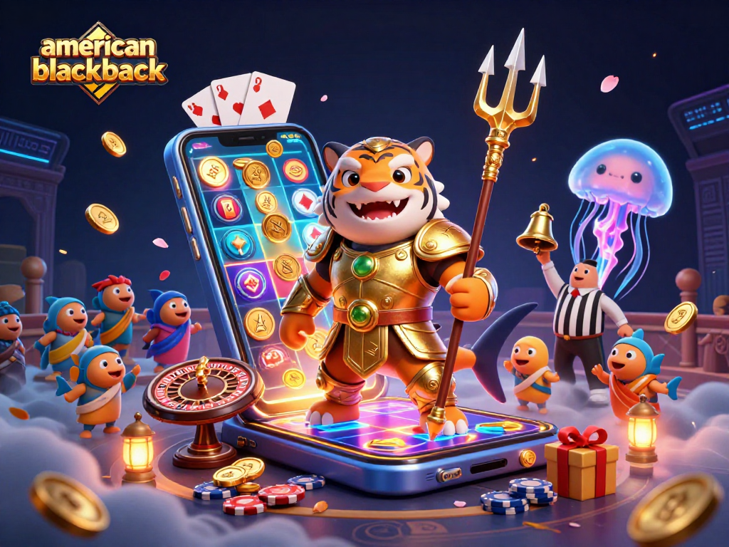 Experience the thrill of american-blackjack in an underwater casino with exciting game elements.