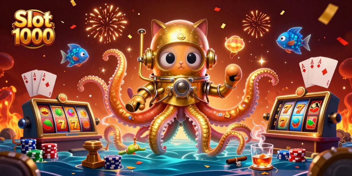 Experience the thrill of Slot 1000 as you spin lucky 7s and jackpots in an immersive scene.