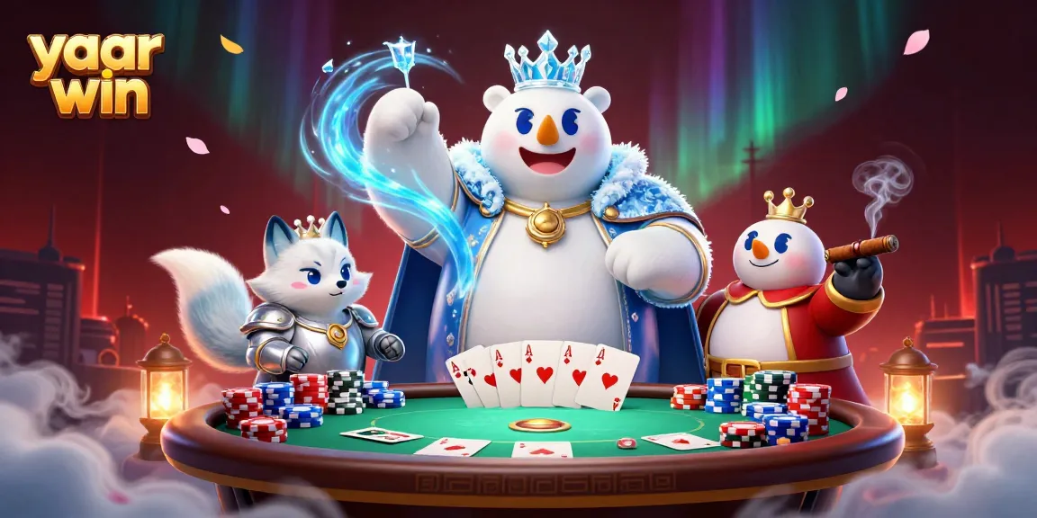 Play exciting poker and win with yaar win's dazzling 3D casino characters in action.