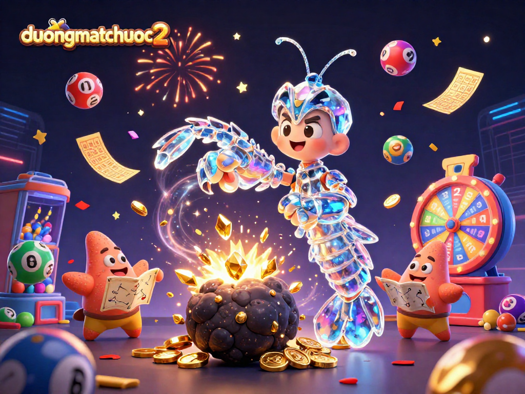 Experience exciting wins with duongmatchuoc2 in a vibrant, dynamic casino-themed 3D scene.
