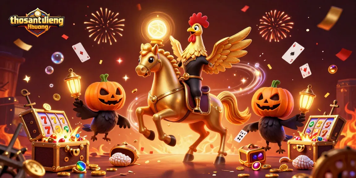 Experience thrilling wins at thosantienthuong with a vibrant casino scene featuring unique characters.