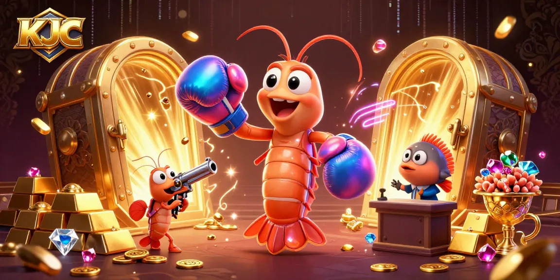 Experience the excitement of KJC, with vibrant casino treasures and lively sea creatures.